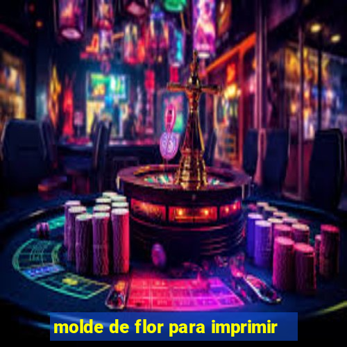 molde de flor para imprimir